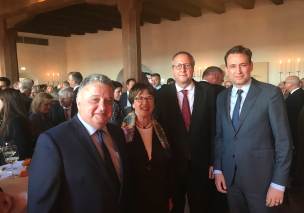 v.l.: Botschafter des Staates Israel Jeremy Issacharoff, Frau Bundesministerin der Justiz a.D. Brigitte Zypries, Präsident des Bundesverfassungsgerichts Prof. Andreas Voßkuhle und Justizminister Georg Eisenreich v.l.: Botschafter des Staates Israel Jeremy Issacharoff, Frau Bundesministerin der Justiz a.D. Brigitte Zypries, Präsident des Bundesverfassungsgerichts Prof. Andreas Voßkuhle und Justizminister Georg Eisenreich