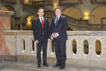 v.l.: Bundesjustizminister Heiko Maas, Bayerns Justizminister Bausback v.l.: Bundesjustizminister Heiko Maas, Bayerns Justizminister Bausback