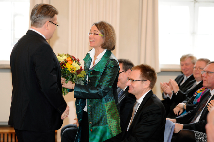 v.l.: Bayerns Justizminister Bausback, Ehegattin von Generalbundesanwalt Dr. Peter Frank