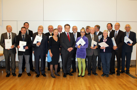 Verleihung der Medaille für Verdienste um die Bayerische Justiz an 17 Geehrte