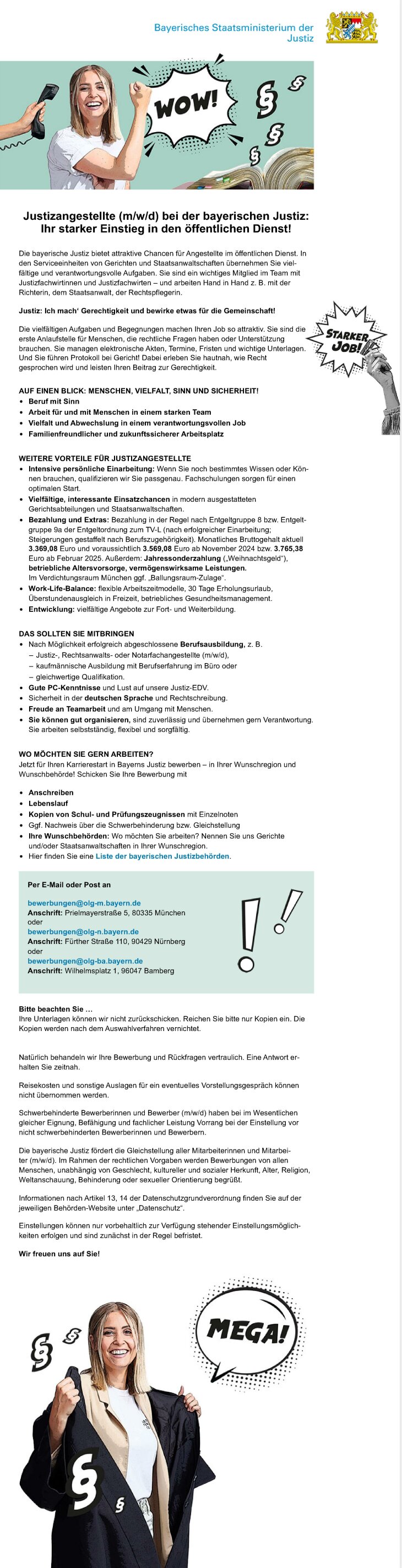 Flyer Stellenausschreibung