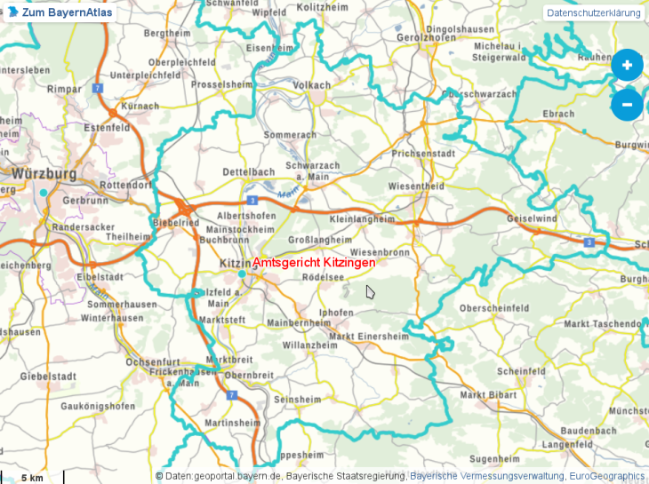 Gerichtsbezirk Amtsgericht Kitzingen Gerichtsbezirk Amtsgericht Kitzingen