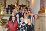 Die ehemaligen Schöffen im Treppenhaus des Justizpalastes Die ehemaligen Schöffen im Treppenhaus des Justizpalastes
