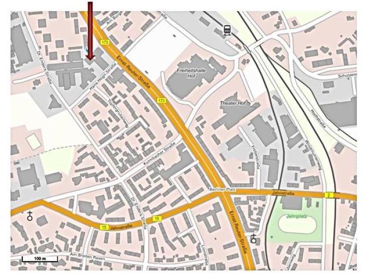 Anfahrtsskizze Hans-Högn-Straße 10 Anfahrtsskizze Hans-Högn-Straße 10