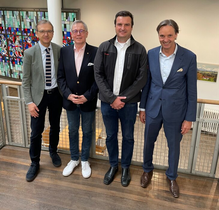 Foto (Pressestelle des Landgerichts Memmingen, v.li.n.re.):Konrad Beß, Johannes Rathmer, Rainer Fasel, Dr. Stephan Schiller