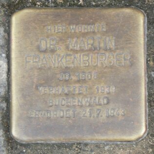 Stolperstein Dr. Frankenburger
