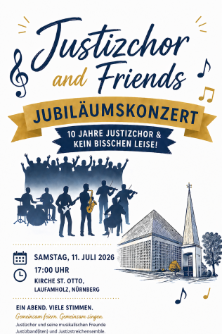 Plakat 10 Jahre Justizchor