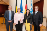 v.l.: Prof Dr. Huber, Dr. Jaeger, Prof. Dr. Berger, Bayerns Justizminister Bausback v.l.: Prof Dr. Huber, Dr. Jaeger, Prof. Dr. Berger, Bayerns Justizminister Bausback