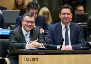 Justizminister Georg Eisenreich mit Staatsminister Dr. Florian Herrmann Justizminister Georg Eisenreich mit Staatsminister Dr. Florian Herrmann
